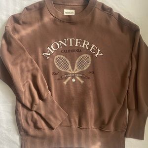 Abercrombie split hem crewneck sweatshirt